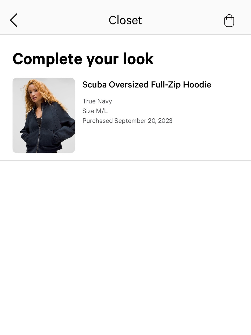 lululemon scuba oversized full zip hoodie - Picture 6 of 6